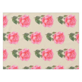 tafellaken Roze rozen Bloemflesje (Voorkant (Horizontaal))