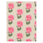  tafellaken Roze rozen Bloemflesje (Voorkant)
