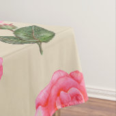 tafellaken Roze rozen Bloemflesje (Voorbeeld)