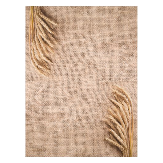 Tafellaken Tarwe op Burlap Sack Country Rustic Far (Voorkant)