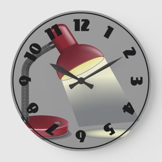 Tafellampklok Grote Klok (Voorkant)