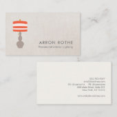 Tafellampverlichting Visitekaartje (Voorkant / Achterkant)