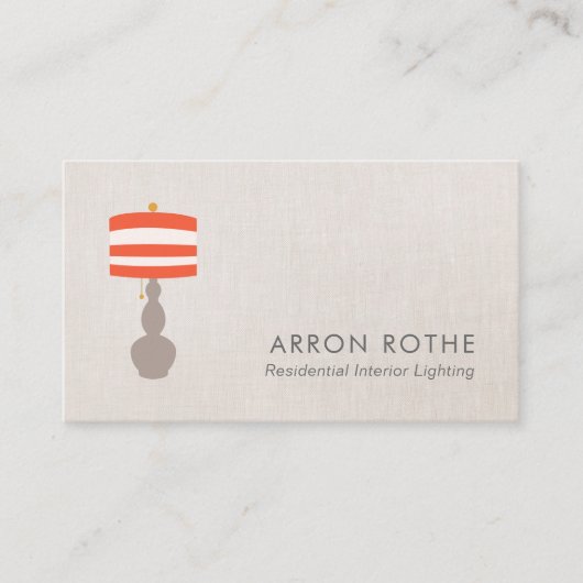 Tafellampverlichting Visitekaartje (Voorkant)