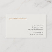 TafellampVisitekaartje Visitekaartje (Achterkant)