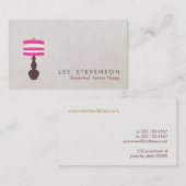 TafellampVisitekaartje Visitekaartje (Voorkant / Achterkant)