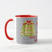 Tafellaptrullen Kerstmuts 3e plaats wedstrijd winn Mok (Links)