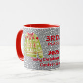 Tafellaptrullen Kerstmuts 3e plaats wedstrijd winn Mok (Voorkant links)