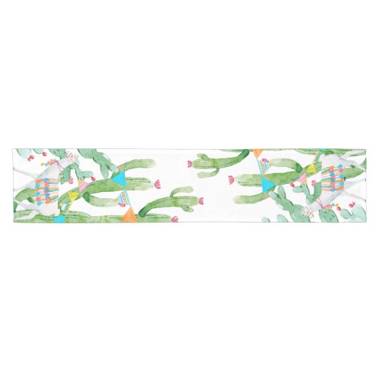 Tafelloper Boho Llama Bohemian Cacti Desert Flow (Horizontaal)