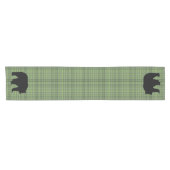 Tafelloper Groen Plaid & Beer (Horizontaal)