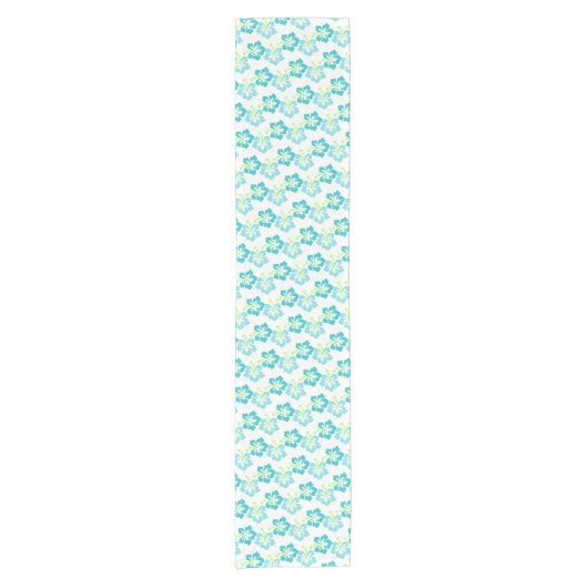 Tafelloper-Hawaïaanse bloemen Korte Tafelloper (Voorkant)