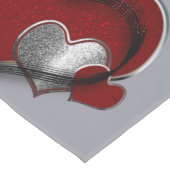 Tafelloper 'Heart Magic Gray' Huishoudlinnen (Hoek)