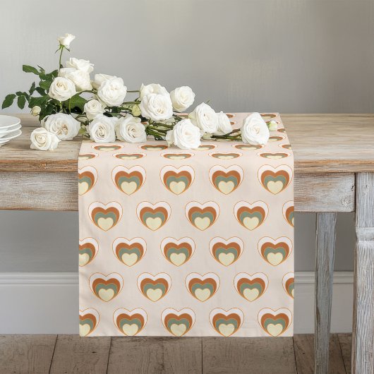 Tafelloper met bloemenprint uit de jaren 70 - Past
