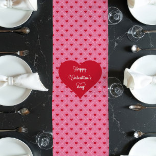 Tafelloper met hartjes Valentijnsdag