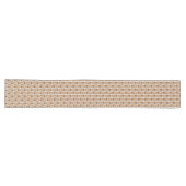 Tafelloper Mid-Century Koper & Roze Krullen (Horizontaal)