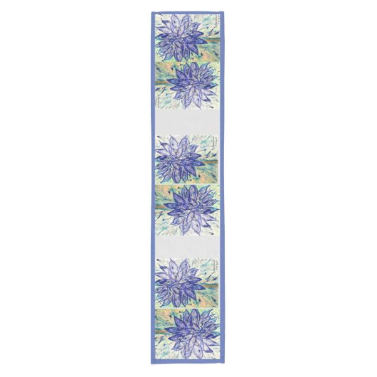 Tafelloper Rare Blue Dahlias 1 (Voorkant)