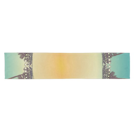 Tafelloper Strand Zonsondergang Palmbomen String L (Horizontaal)