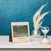 Tafelmodel plaquette-ezel  :   Rustige dag in het  Fotoplaat (Insitu)
