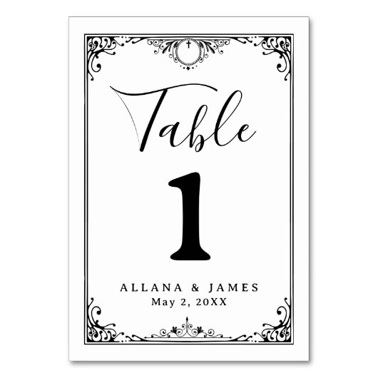 tafelnummer (Voorkant)