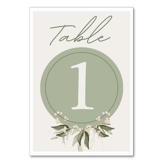 tafelnummer (Voorkant)