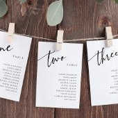 Tafelnummer 20 Twenty Wedding Zitting Grafiek Kaar