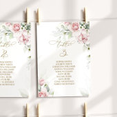 Tafelnummer 3 zitplaatsenkaart Blush & Eucalyptus