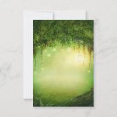 Tafelnummer betoverend bos en licht (Achterkant)