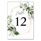 Tafelnummer 'Bladeren & Eucalyptus Goud' (Voorkant)