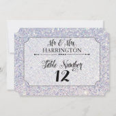 Tafelnummer Blauwe Glitters Mr. & Mrs. Modern Fab (Achterkant)