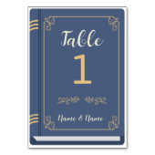 Tafelnummer Boek Bruiloft Bibliotheek Auteur Marin (Voorkant)