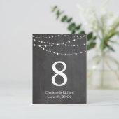 Tafelnummer bordjes slingerlicht en schoolbord voo (Staand voorkant)