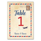 Tafelnummer Briefkaart Reiskaart Postvliegtuig (Achterkant)