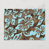 Tafelnummer Briefkaart Strand Trouwschildpad Blauw (Achterkant)