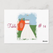 Tafelnummer briefkaarten, Princess Wedding (Achterkant)