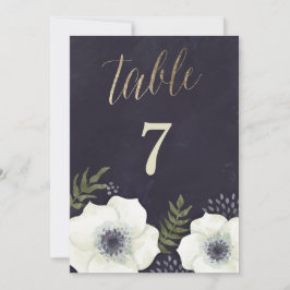 Tafelnummer Bruiloft Bloemen Zomeravond