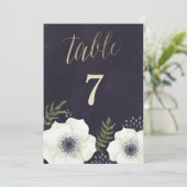 Tafelnummer Bruiloft Bloemen Zomeravond (Staand voorkant)