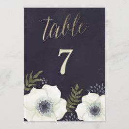 Tafelnummer Bruiloft Bloemen Zomeravond