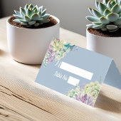 Tafelnummer Bruiloft Escort Watercolor Succulenten