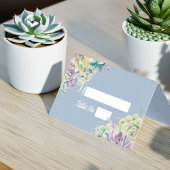 Tafelnummer Bruiloft Escort Watercolor Succulenten