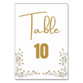 Tafelnummer bruiloft Kaart (Voorkant)