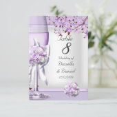 Tafelnummer Bruiloft Lavendel Paars Lilas 4 (Staand voorkant)