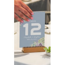 Tafelnummer bruiloft Plaats Succulent Plant