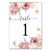 Tafelnummer bruiloftsreceptie | Annabeth (Voorkant)