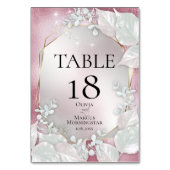 TAFELNUMMER | Burgundy Parel Glans (Voorkant)