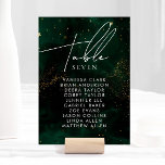 Tafelnummer Donkere Waterverf Groen Magisch Golden<br><div class="desc">Tafelnummer Donkere Waterverf Groene Magische Golden. Overeenkomende objecten beschikbaar.</div>