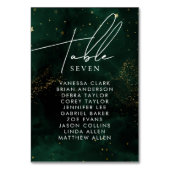 Tafelnummer Donkere Waterverf Groen Magisch Golden (Voorkant)