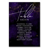 Tafelnummer Donkere Waterverf Paars Magisch Golden (Voorkant)