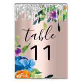 Tafelnummer drijft zilveren marinevrije Roos (Achterkant)