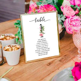 Tafelnummer één 'Roze Pioenrozen'