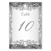 Tafelnummer Elegant Leopard Silver Pearl (Voorkant)