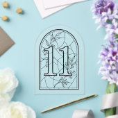 Tafelnummer Elf in Glas-in-Loodstijl (Insitu (Huwelijk))